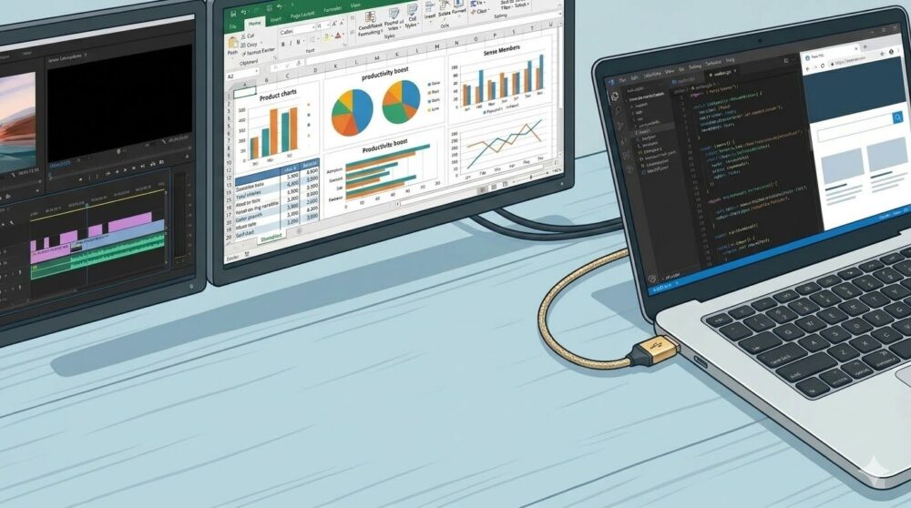 Cómo conectar una segunda pantalla a tu PC (fácil) + el adaptador que te lo soluciona